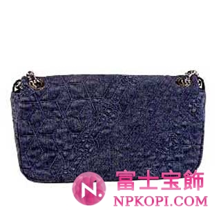 シャネルスーパーコピー　2012年春夏新作 カメリア柄デニムチェーンバッグ(M) デニムブルー　　A66901AAZE　　